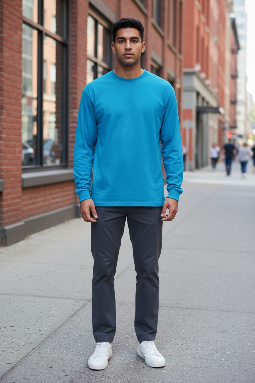 Unisex Long Sleeve Cotton